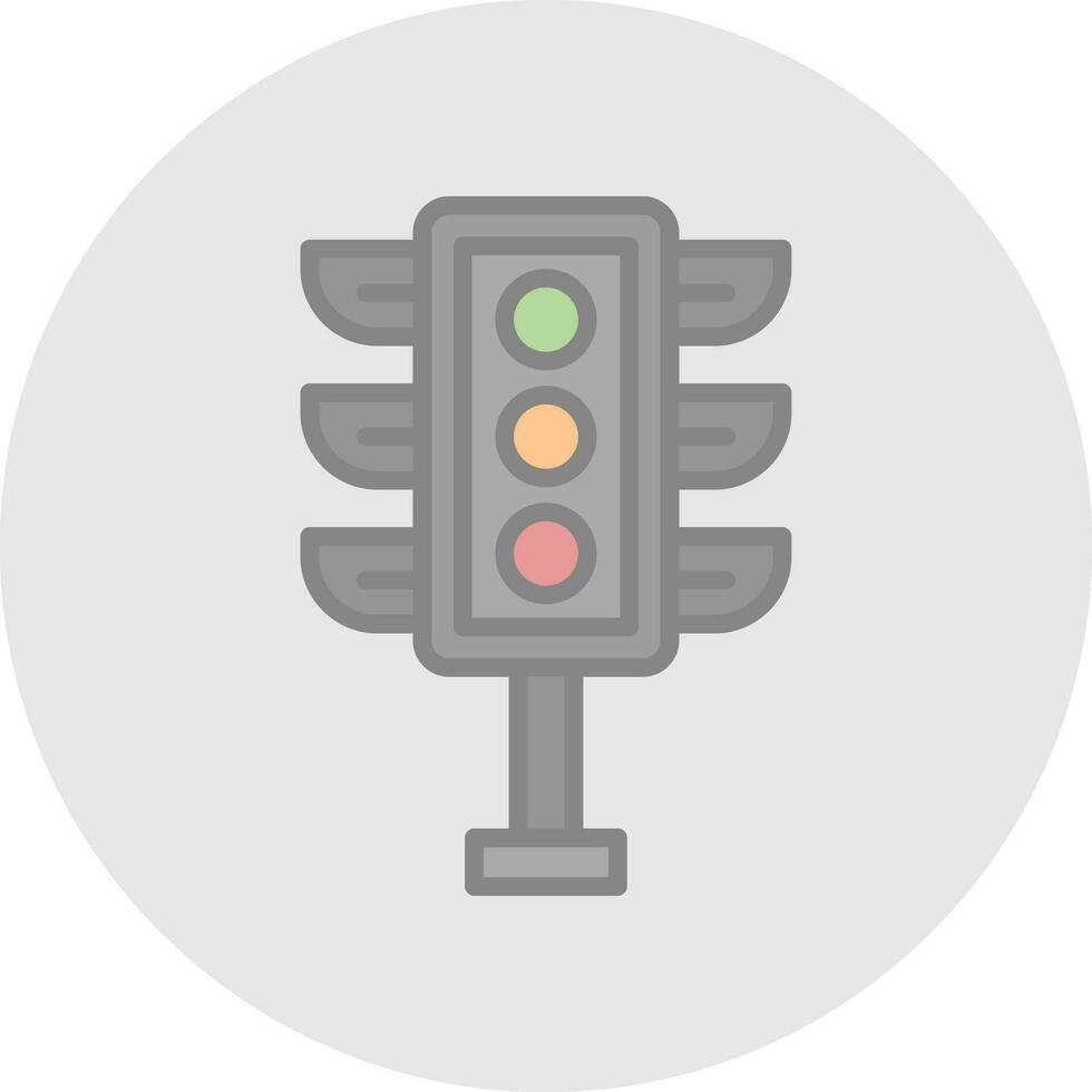 Traffic light Vector Icon Design