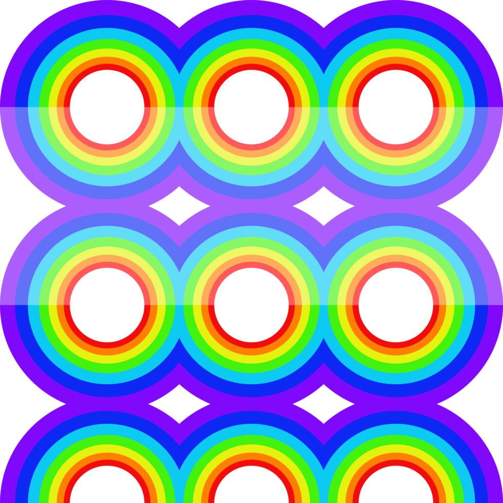 Rainbow background seamless circle colorful geometric shape png