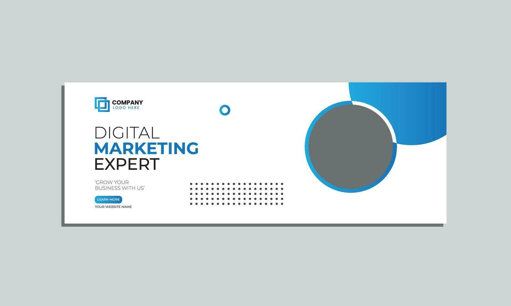 marketing agency social media cover banner design. corporate business creative social media cover banner post template vector