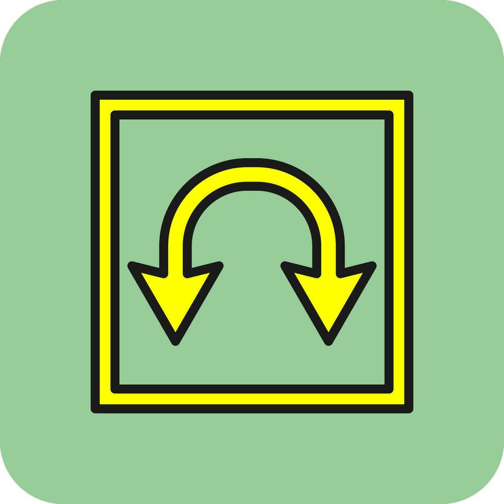 Double Curve Vector Icon Design