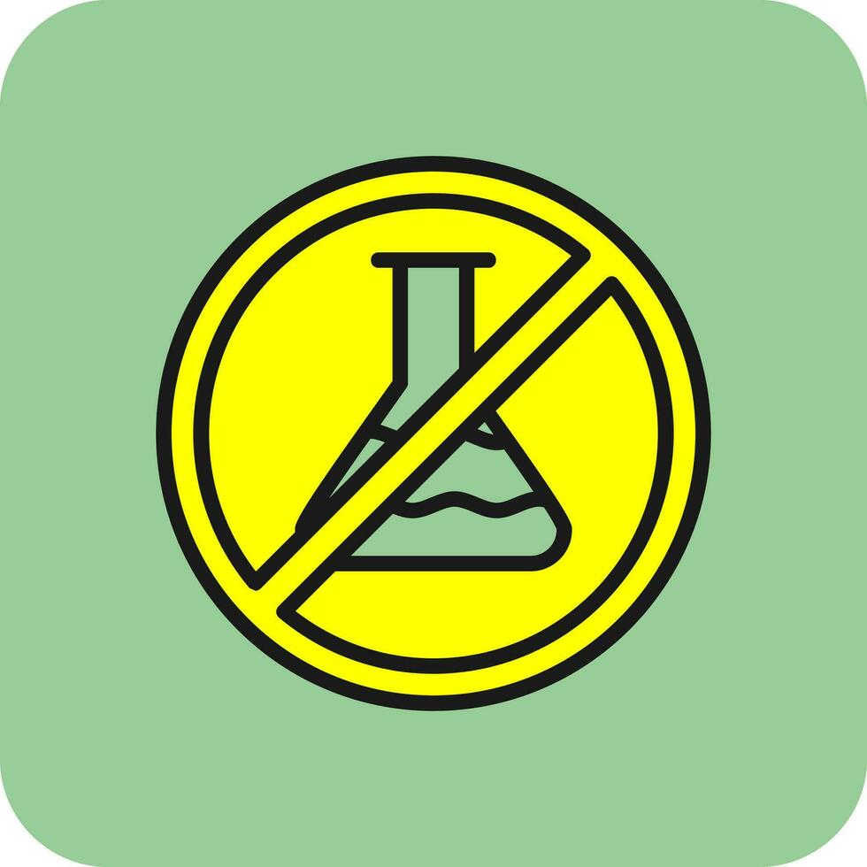No Chemical Vector Icon Design