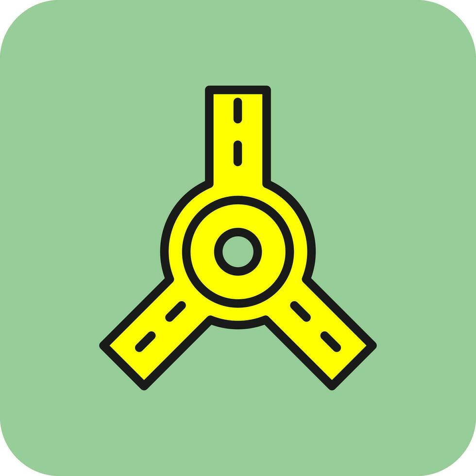 Roundabout Vector Icon Design