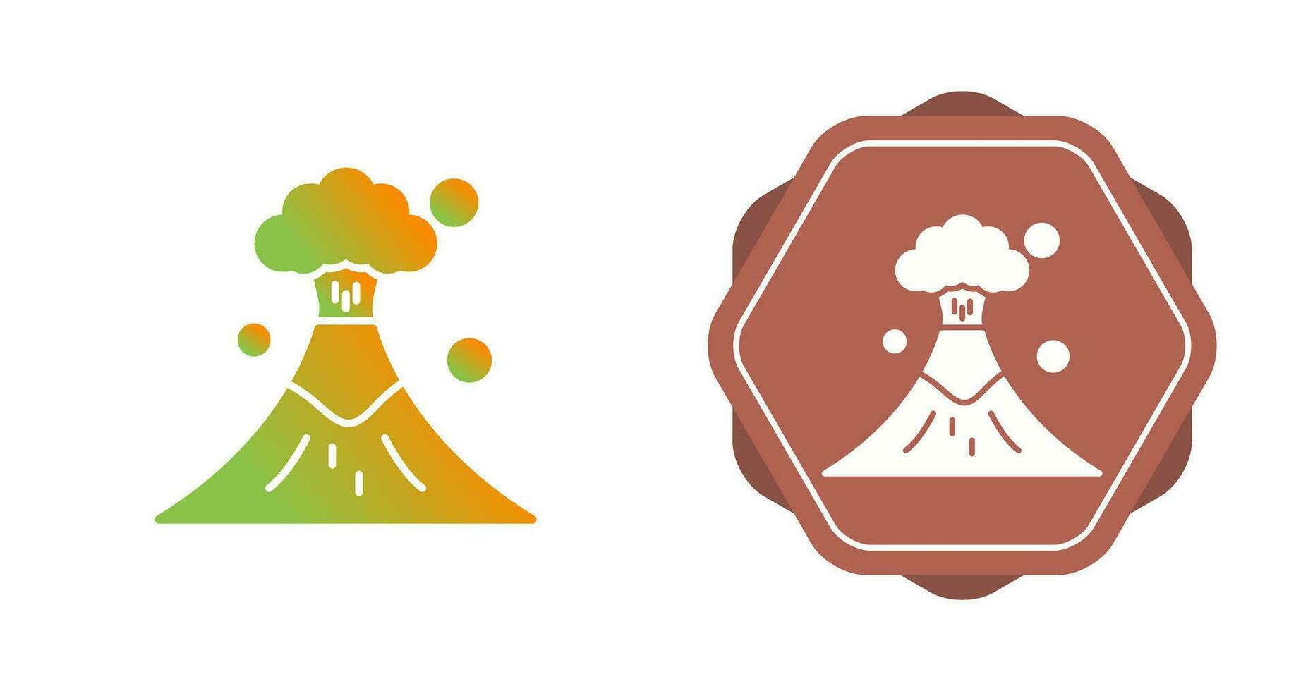 Volcano Vector Icon
