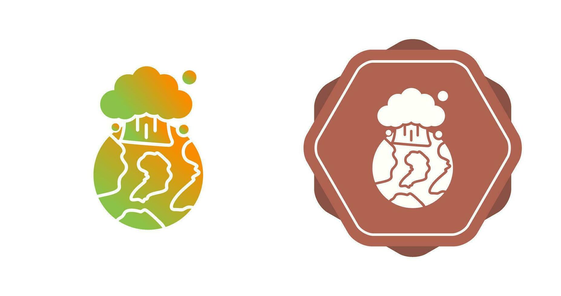 Nuclear Explosion Vector Icon