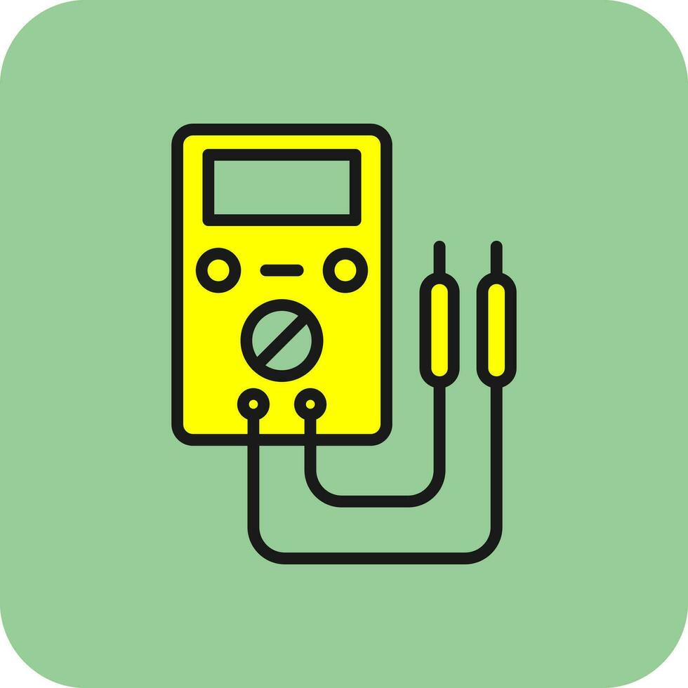 Voltmeter Vector Icon Design