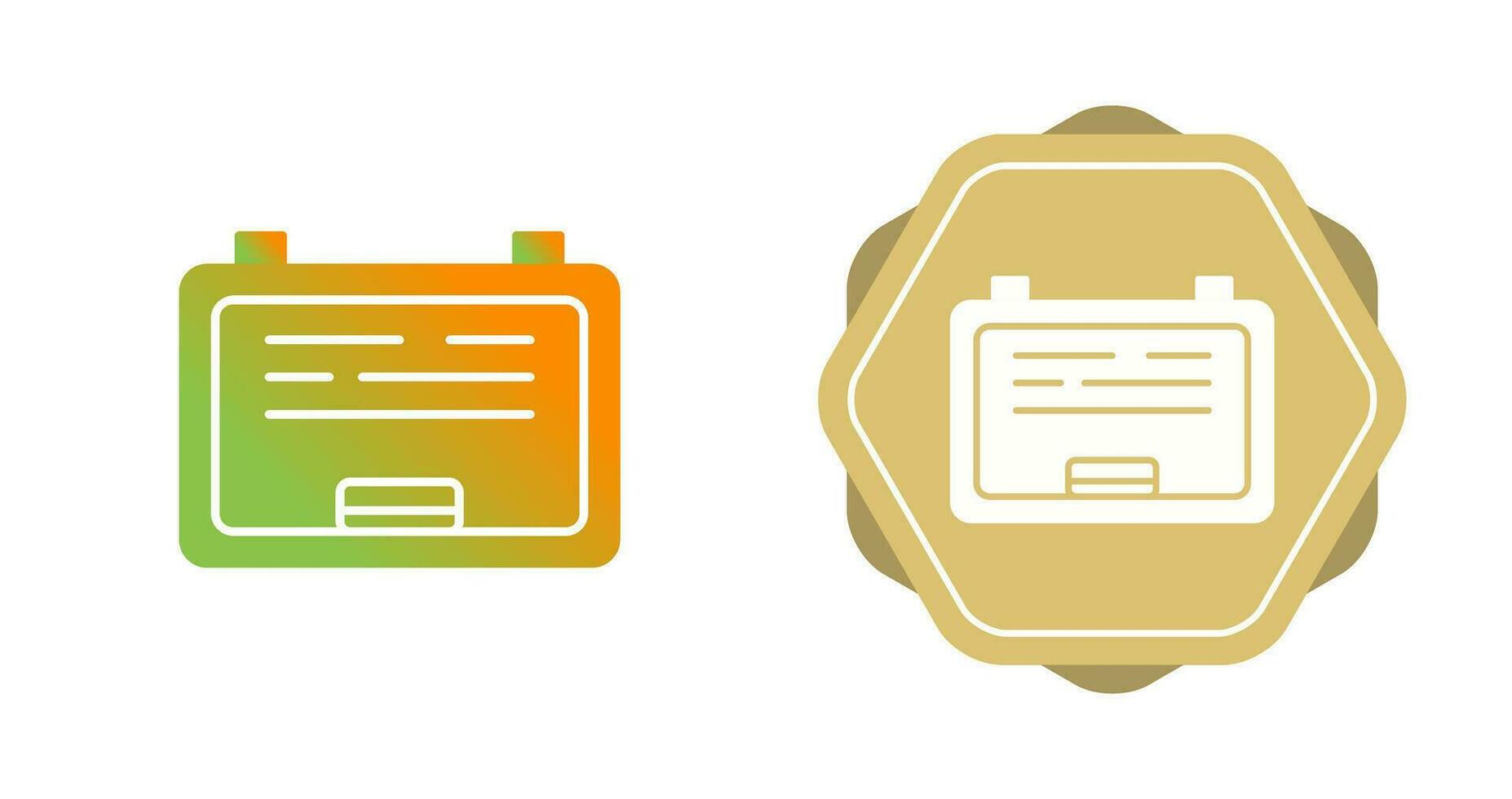 White Board Vector Icon