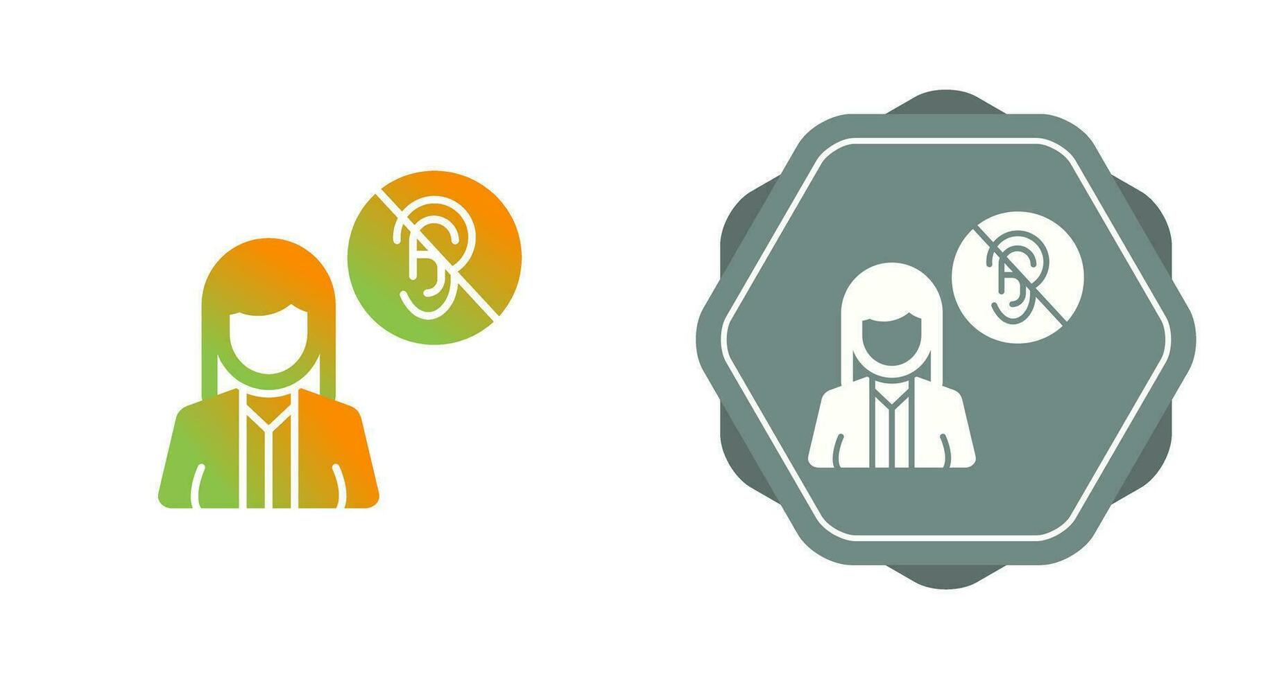 Deaf Vector Icon