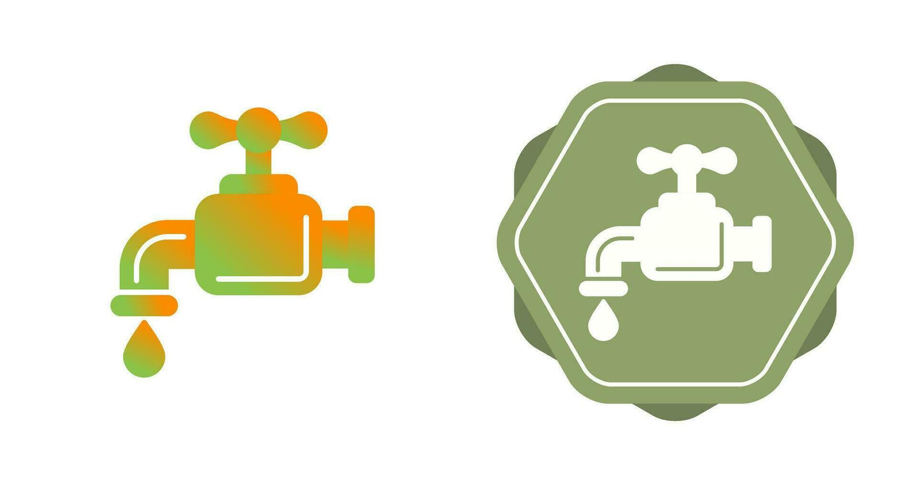 Water Faucet Vector Icon