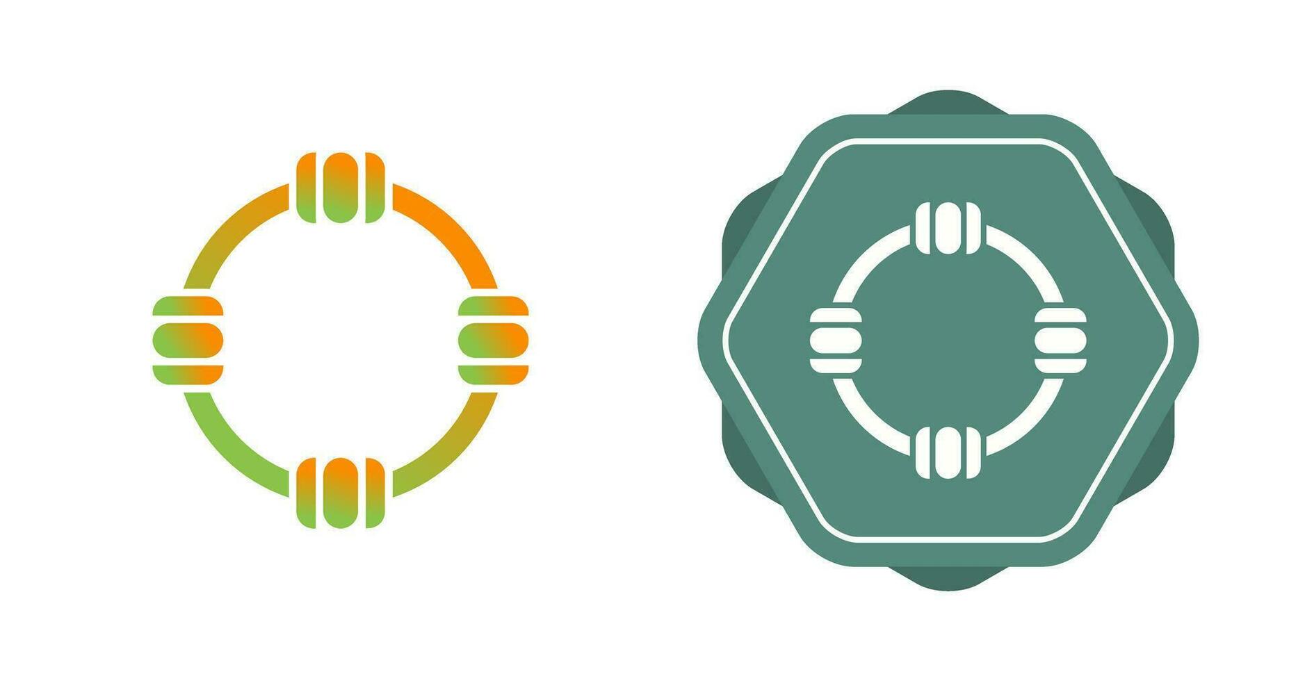 icono de vector de aro de hula