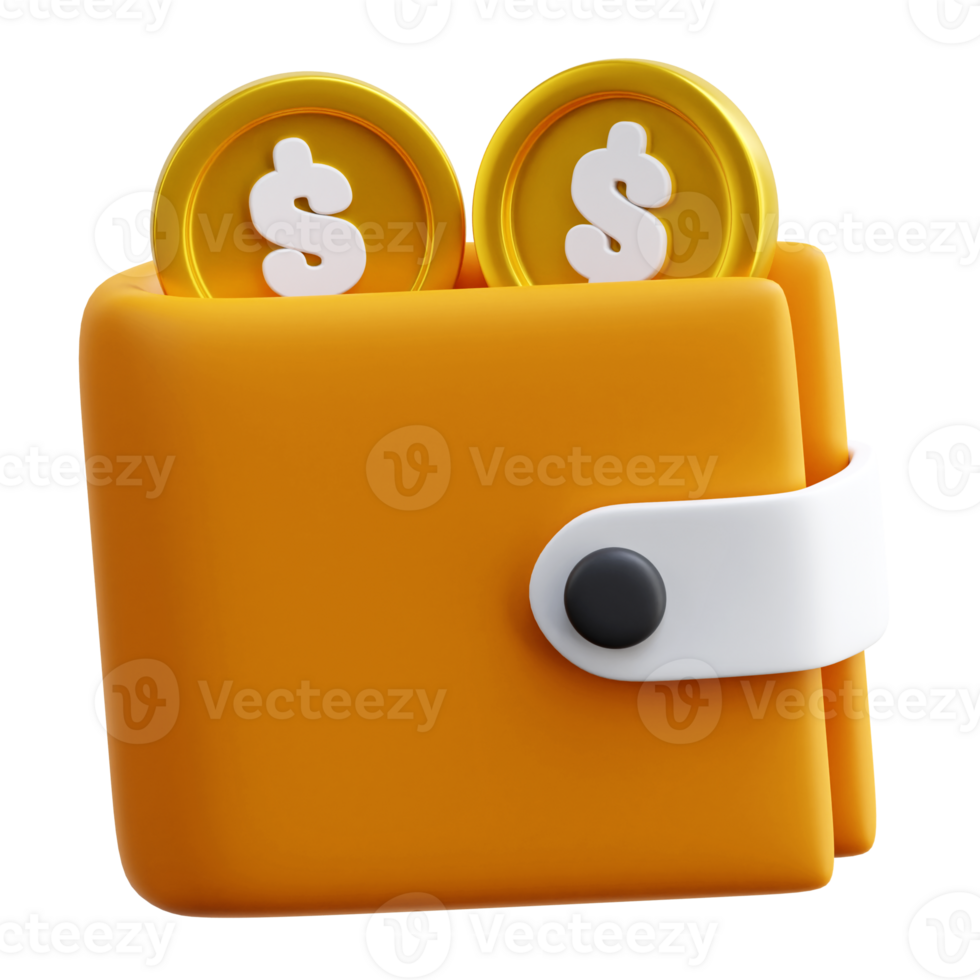 Wallet 3d Icon Illustrations png
