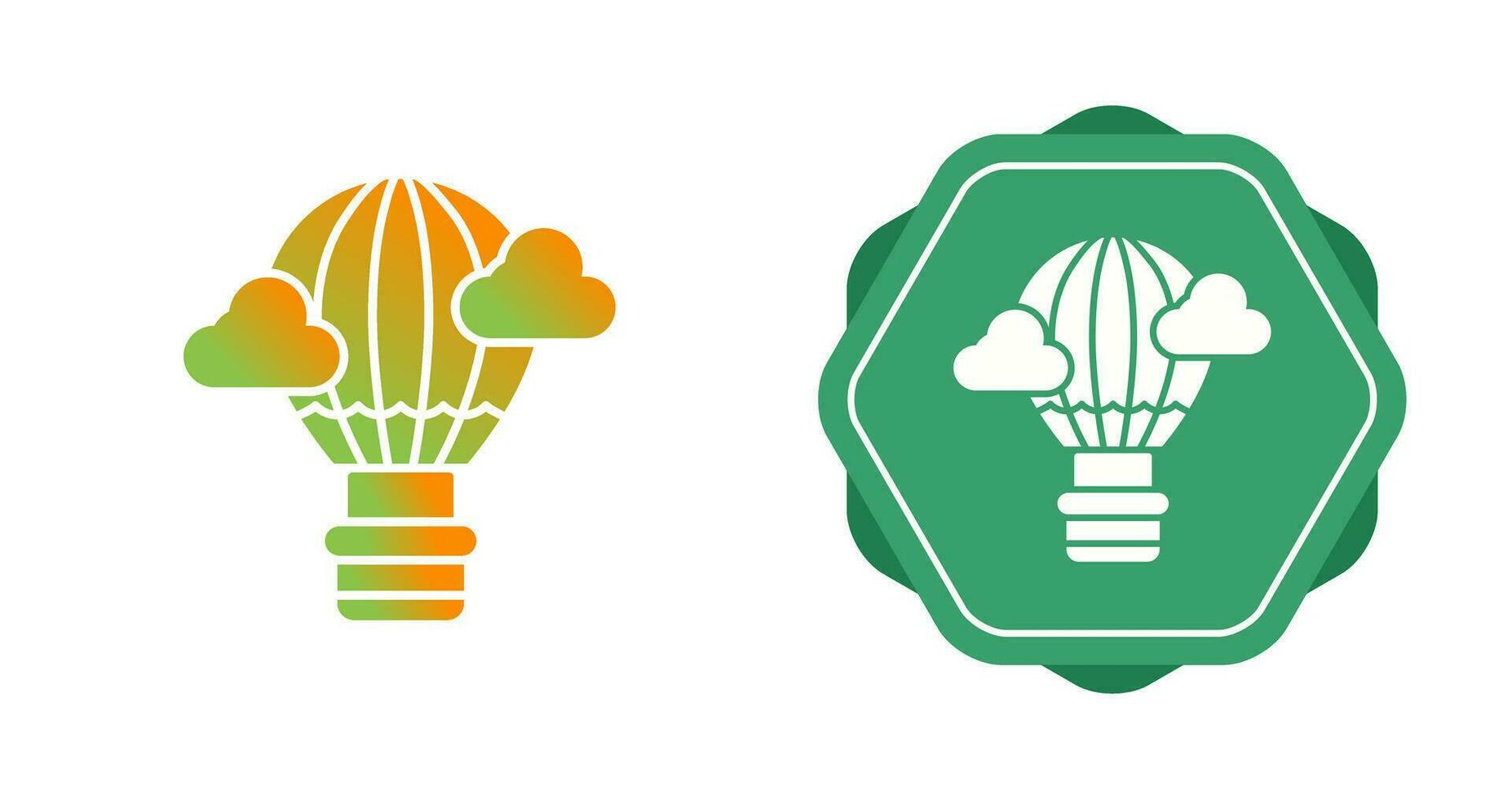 Hot Air Balloon Vector Icon