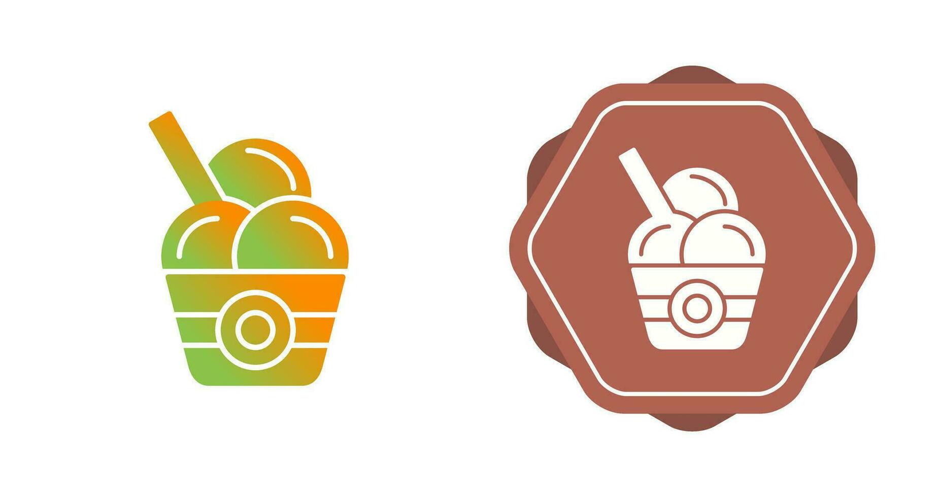 icono de vector de helado