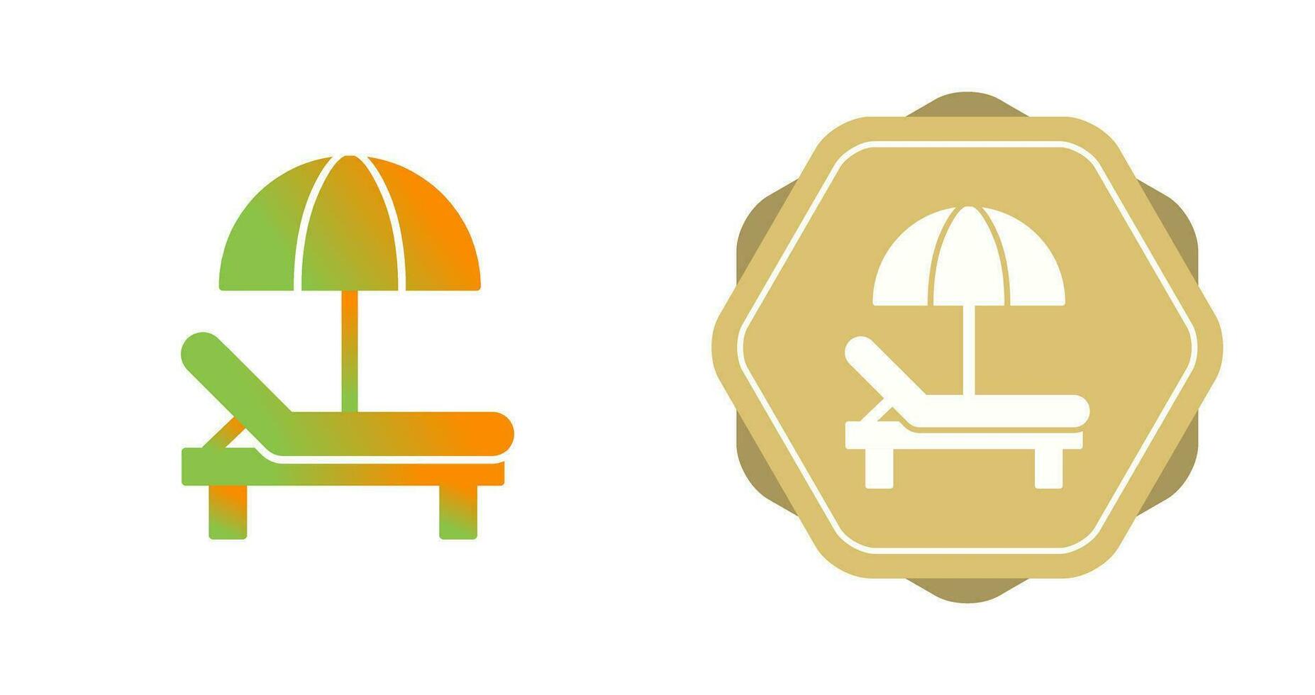 Sunbed Vector Icon