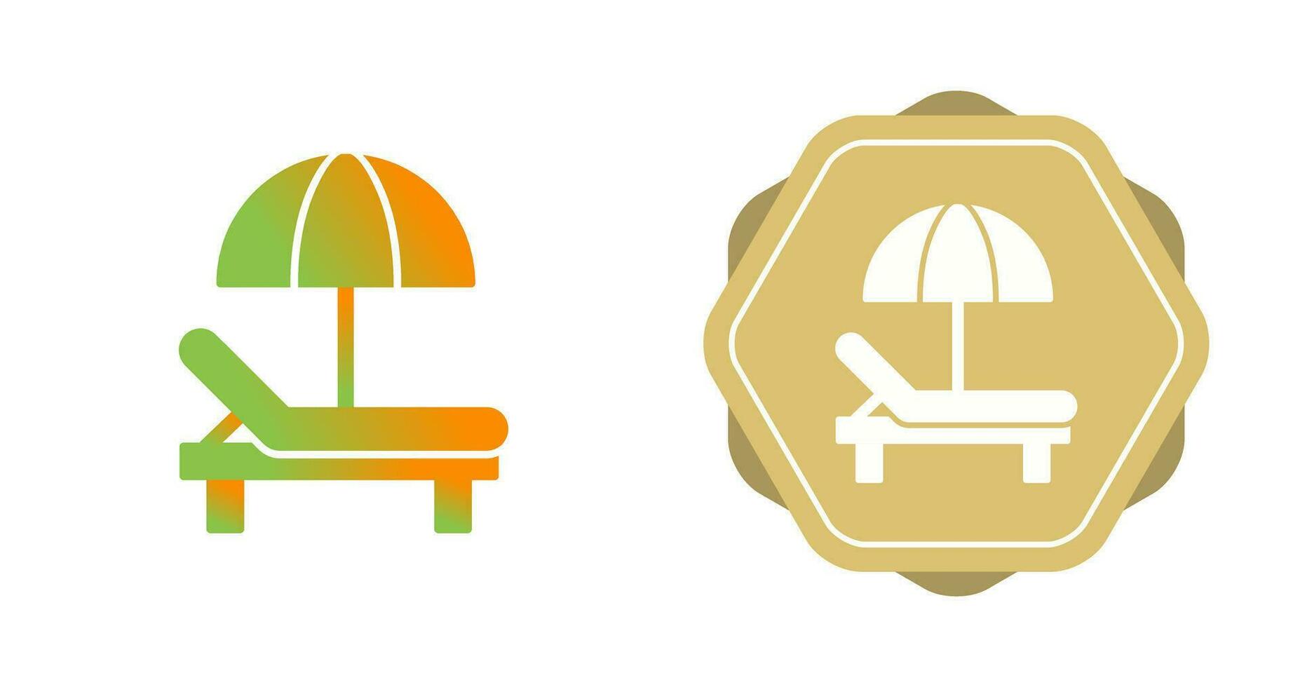 Sunbed Vector Icon