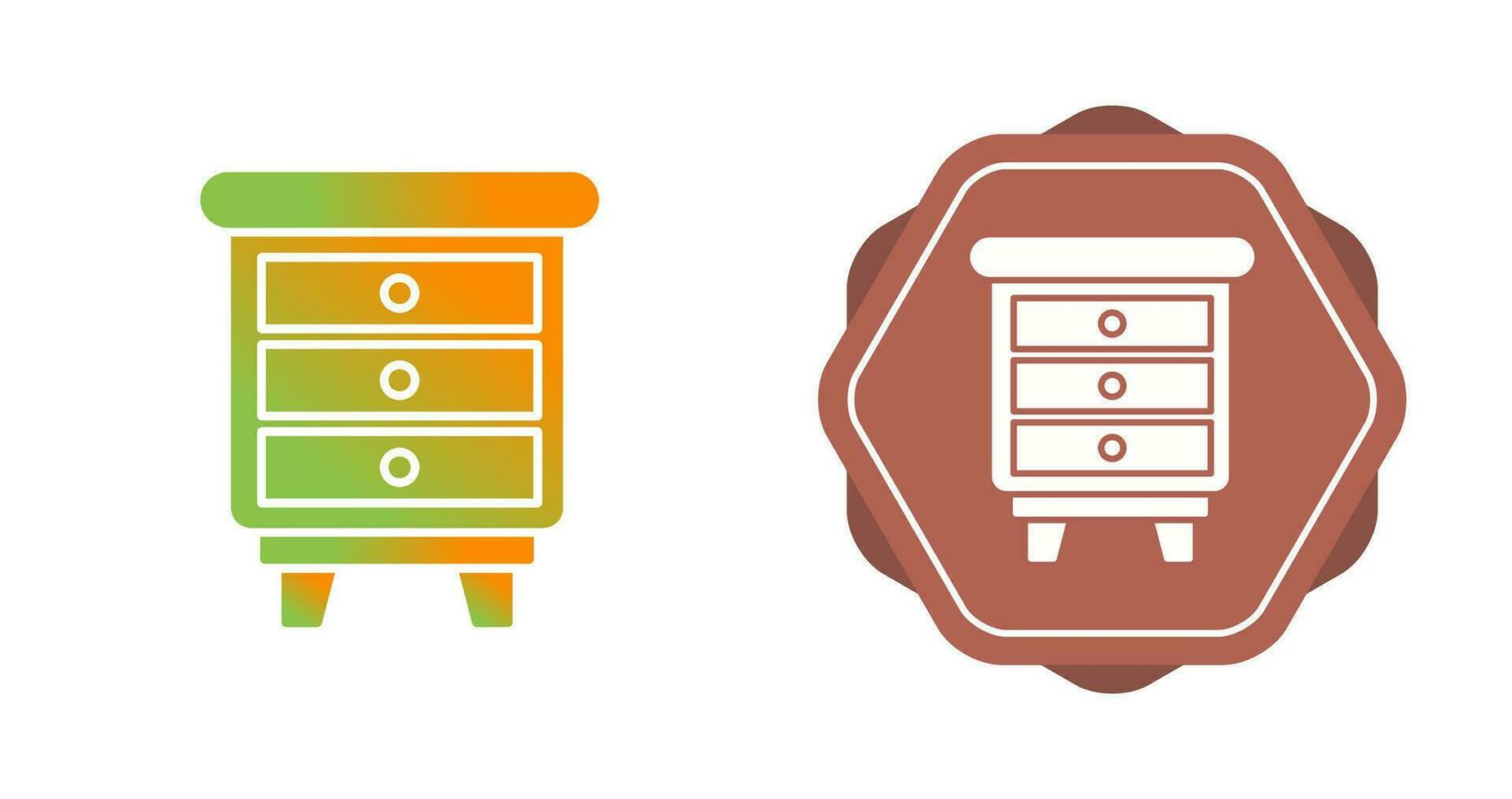 Chest Of Drawers Vector Icon