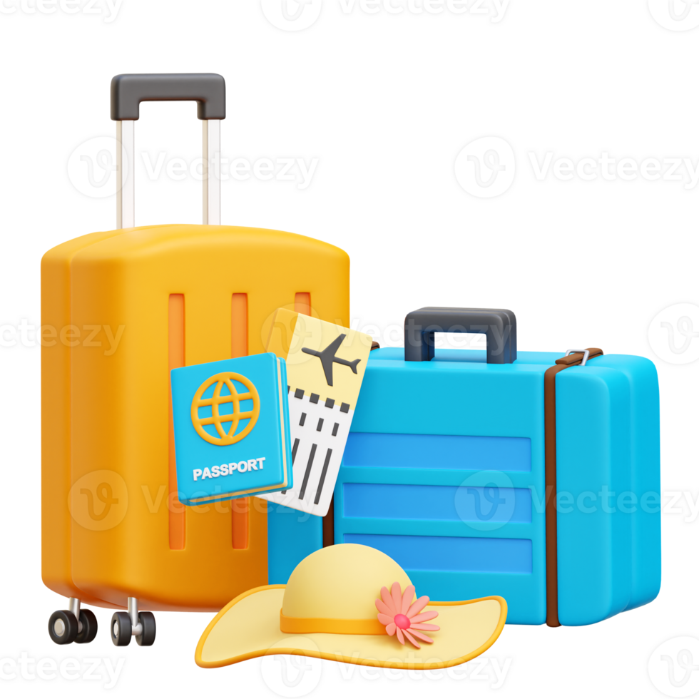 Vacation 3d Icon Illustrations png