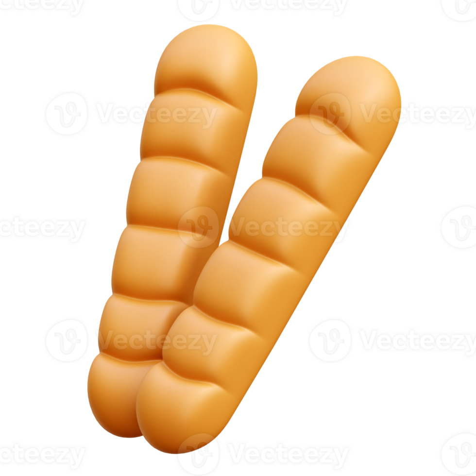 Bread 3d Icon Illustrations png