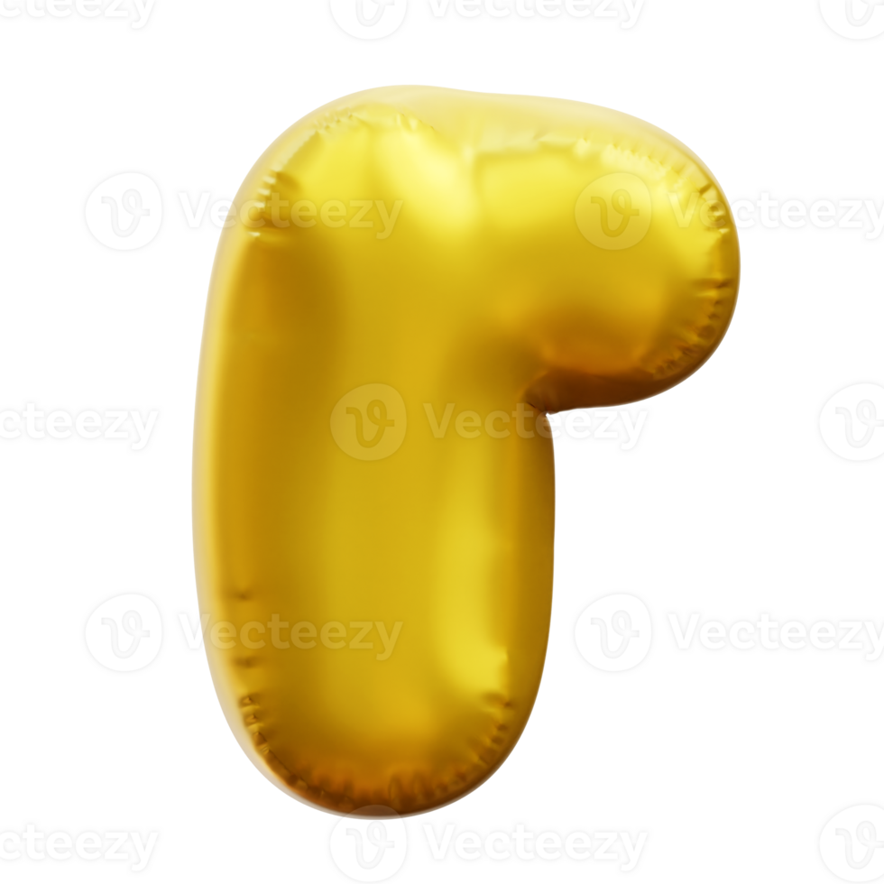 Alphabet R 3d Balloon png