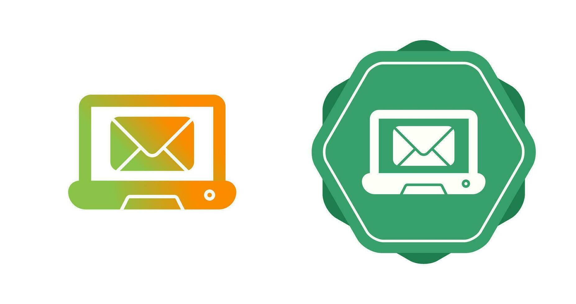 Laptop Mail Vector Icon