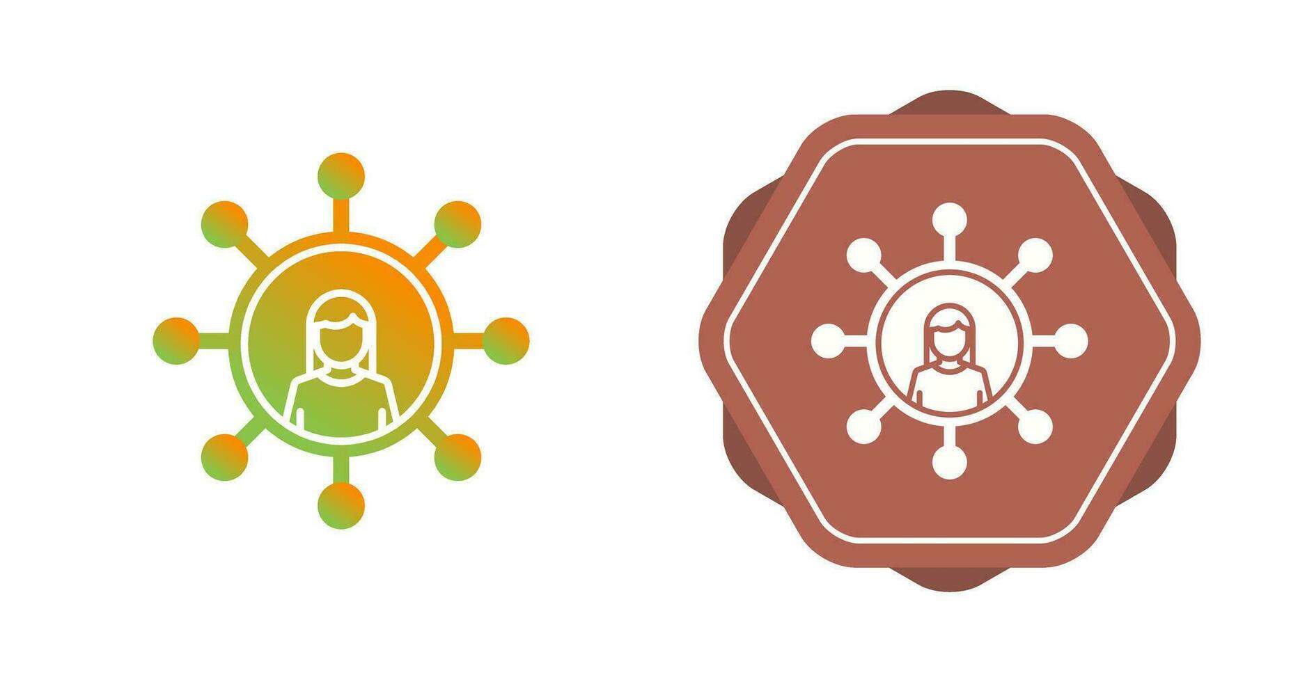 Personal Network Vector Icon