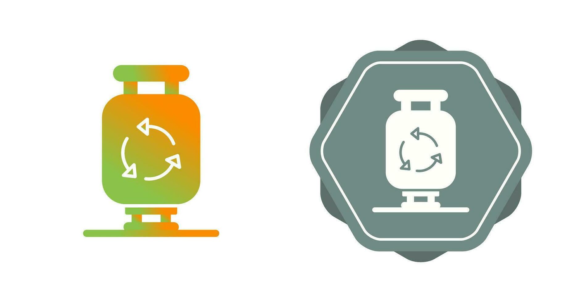 Gas Cylinder Vector Icon