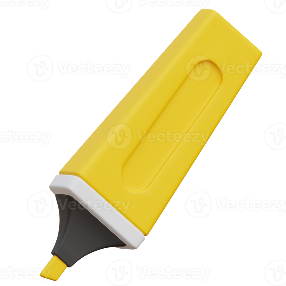 Hightlighter 3d icon Illustration png
