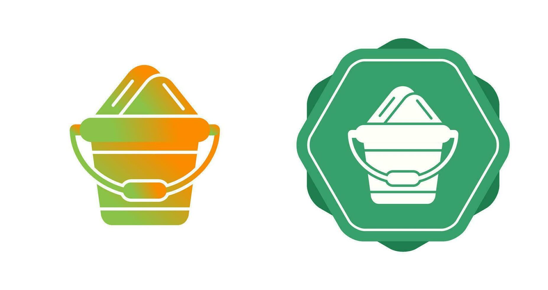 Sand Bucket Vector Icon