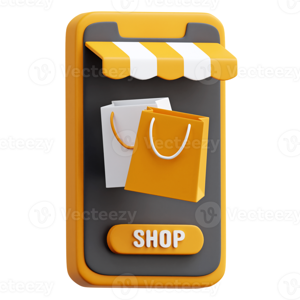 Online Shop 3d Icon Illustrations png