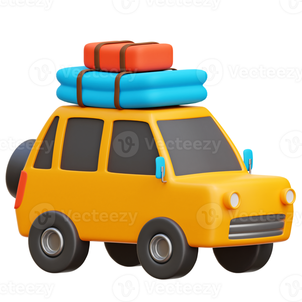 Travel Car 3d Icon Illustrations png