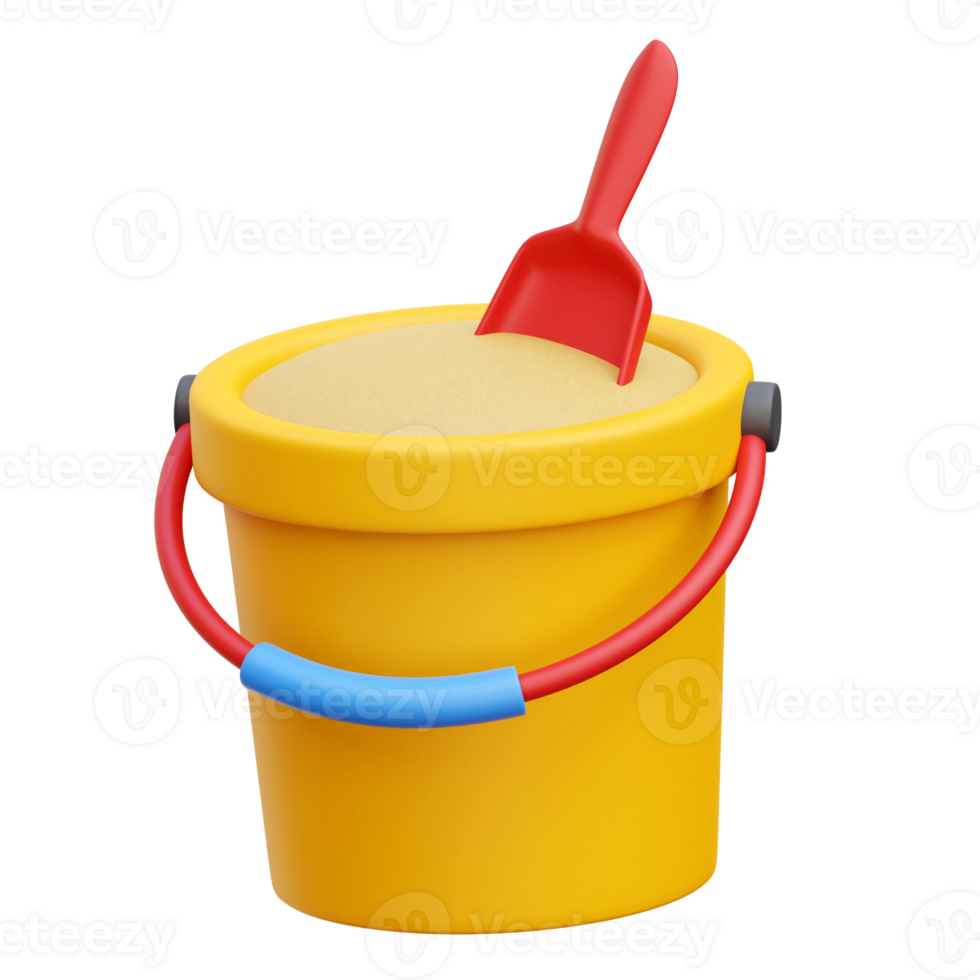 Sand Bucket 3d Icon Illustrations 28754179 PNG