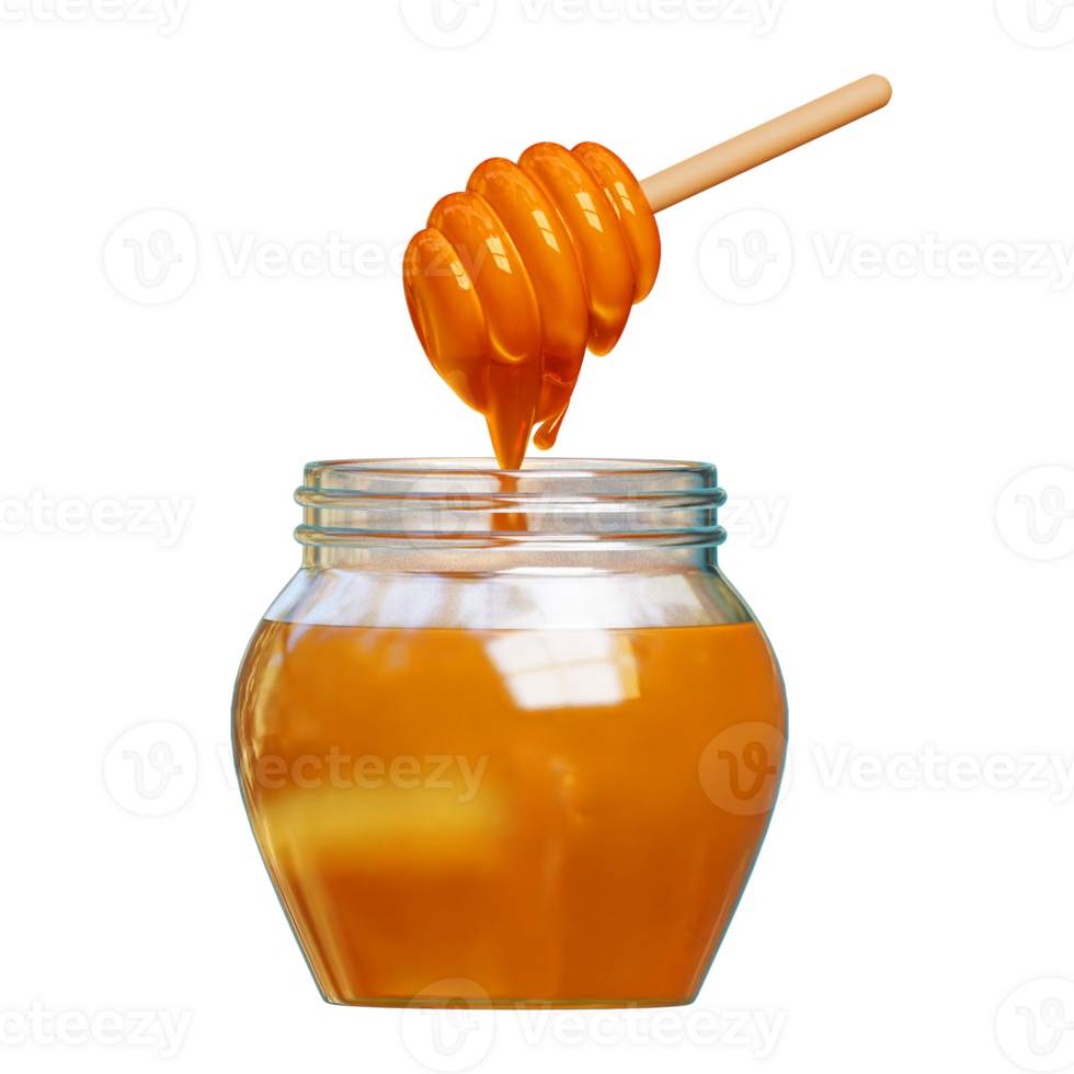 Honey Jar 3d Icon Illustrations png