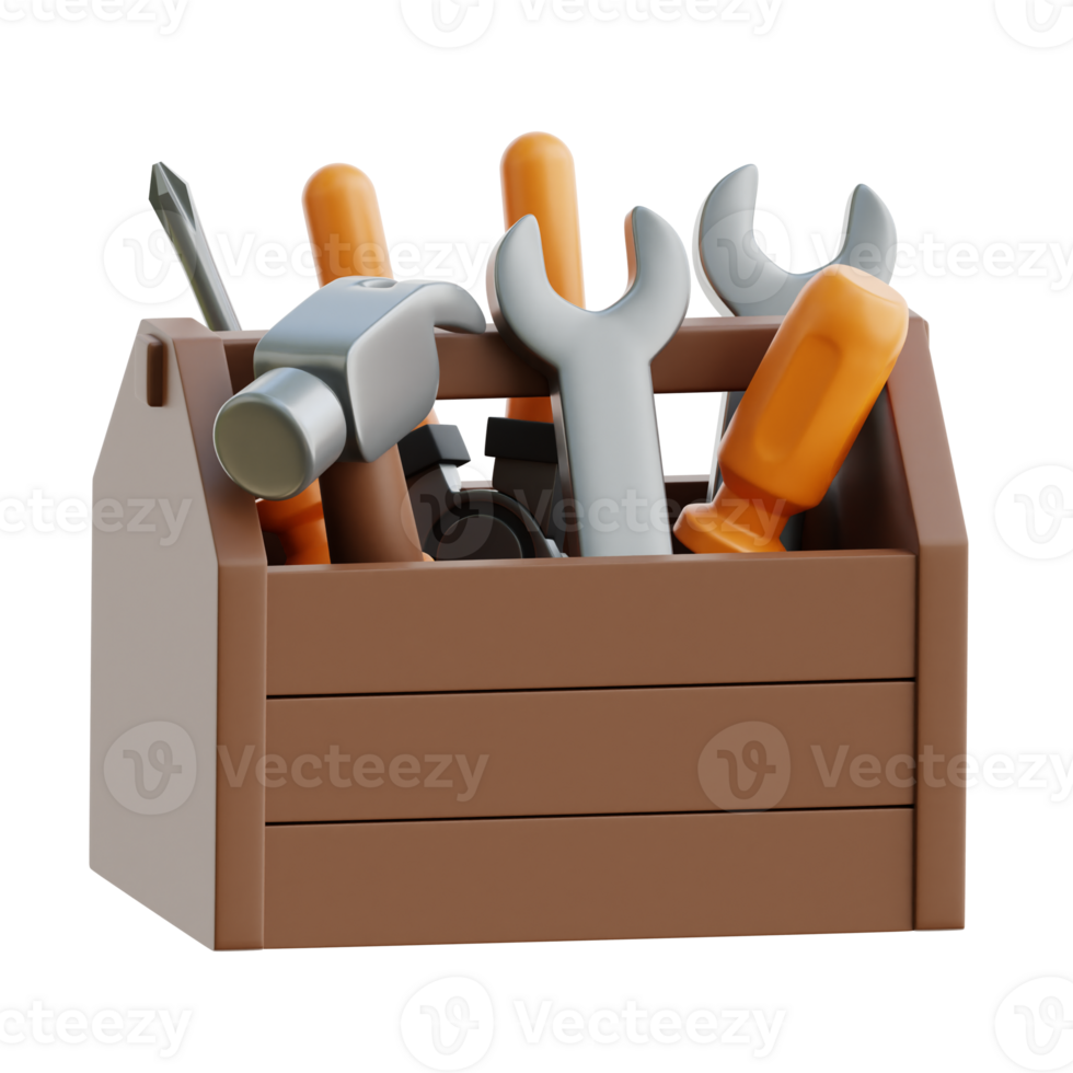 Tool Box 3d Icon Illustrations png