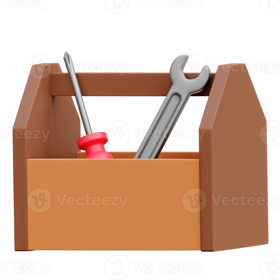 Tool Box 3d Icon Illustrations png