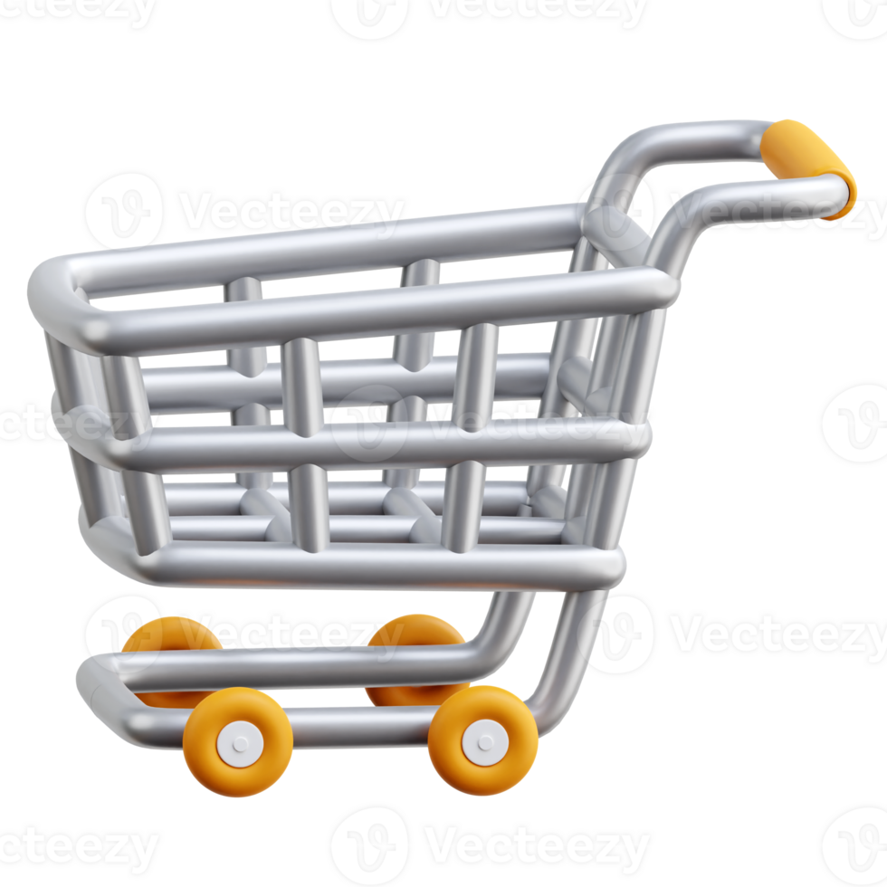 Shopping Cart 3d Icon Illustrations png