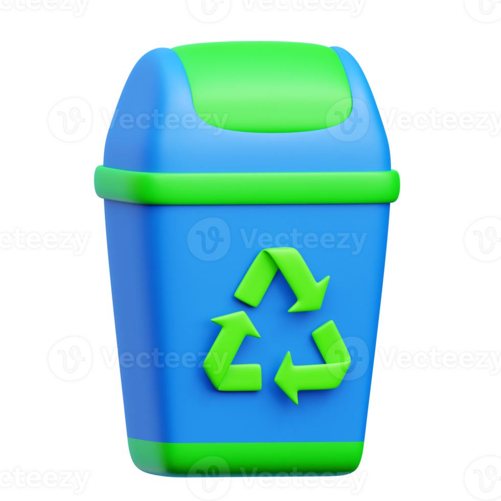 Recycle Bin 3d Icon Illustrations png
