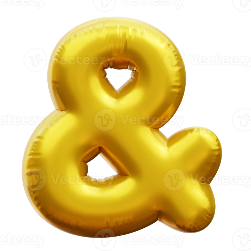 Ampersand 3d Balloon png