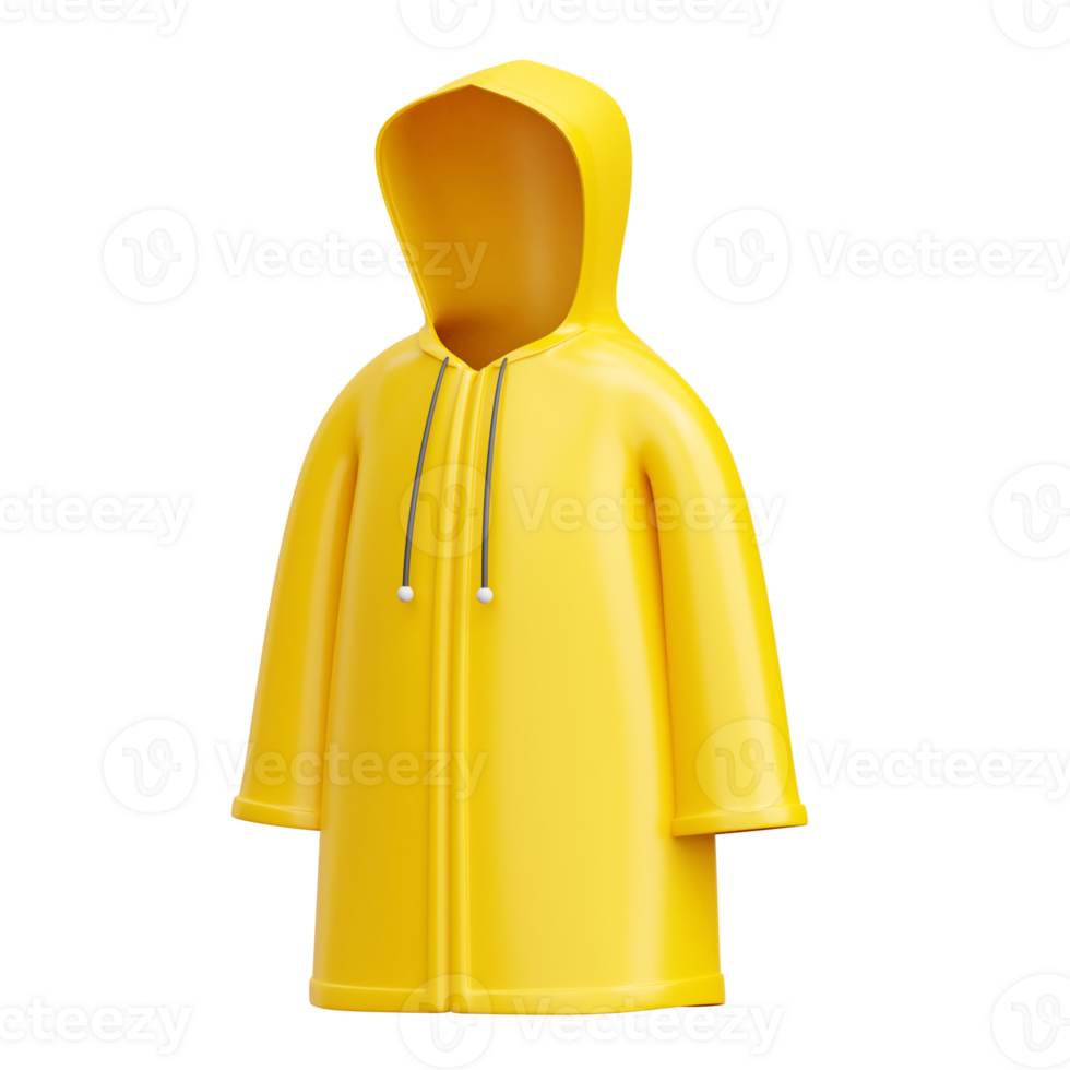 Raincoat 3d Icon Illustrations png