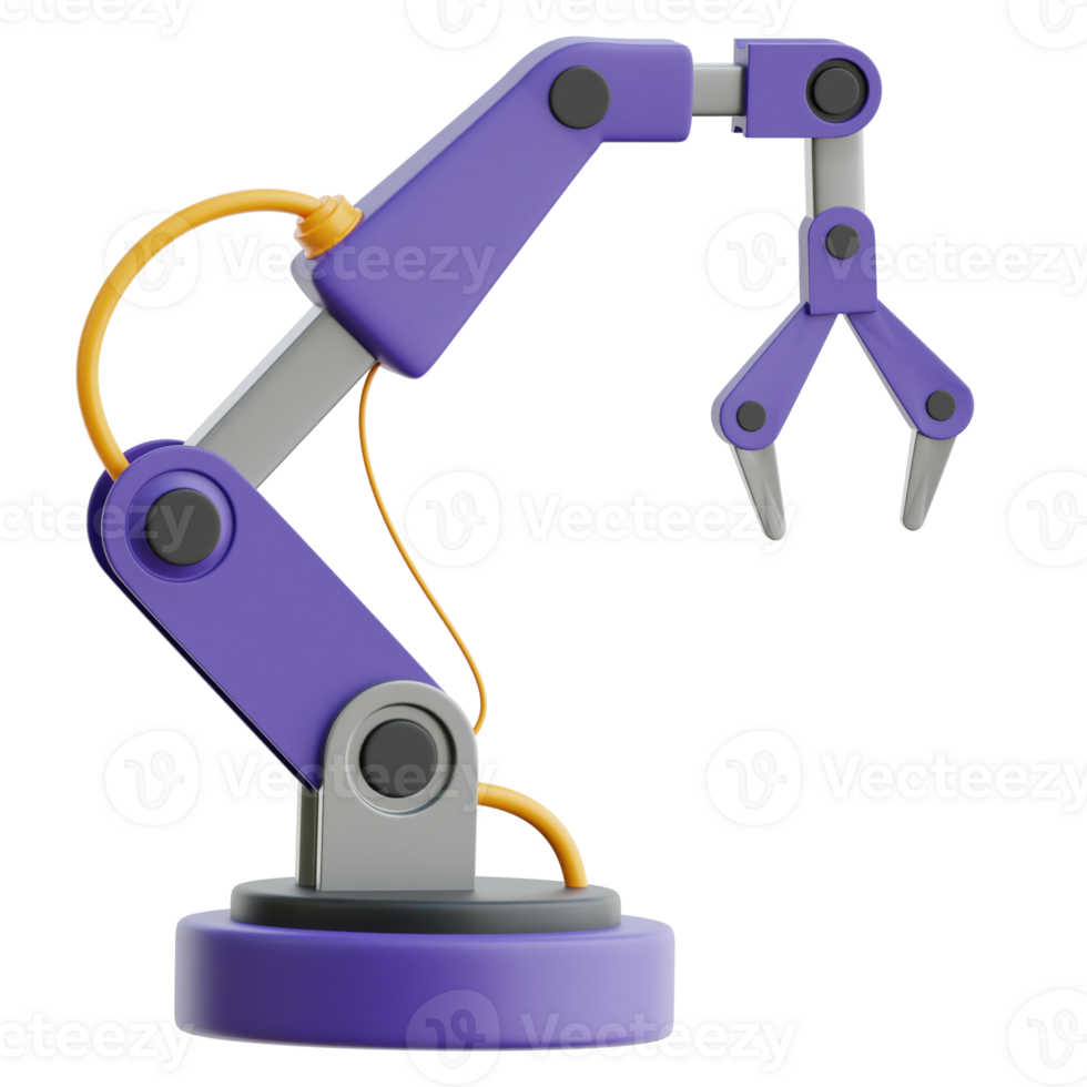 Industrial Robot 3d Icon Illustrations png