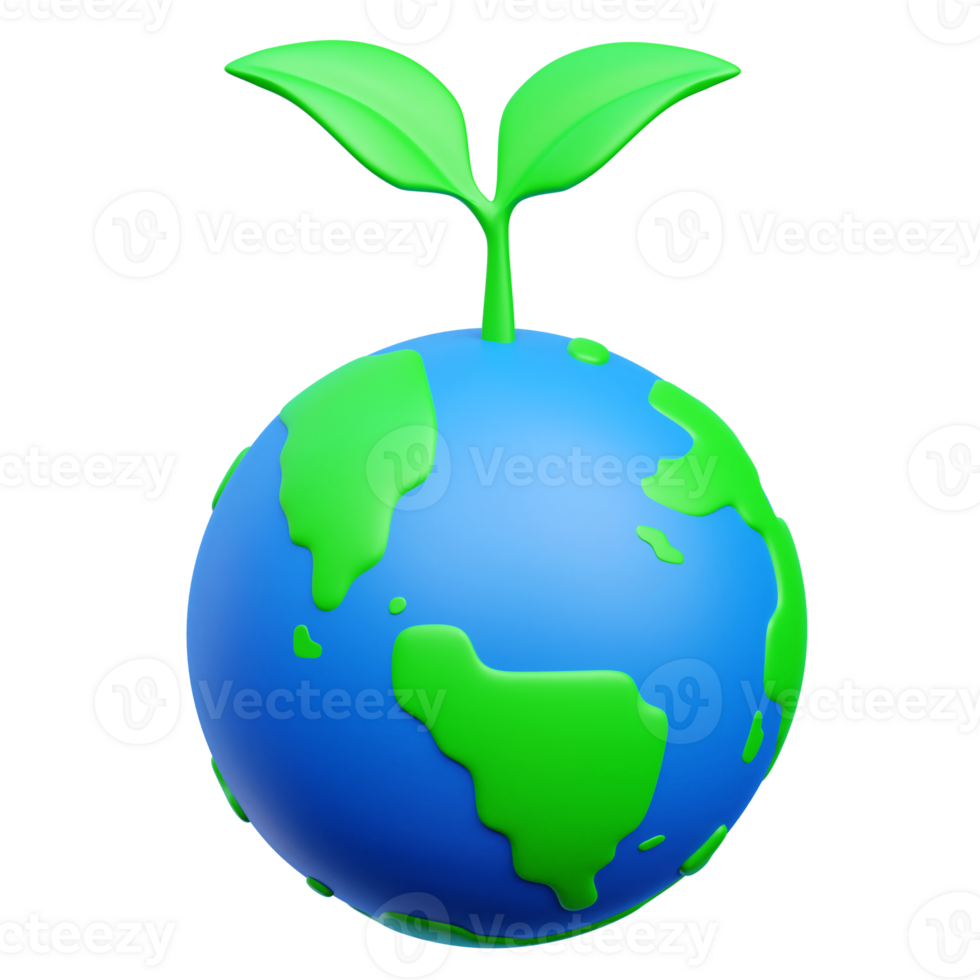 Earth Day 3d Icon Illustrations png