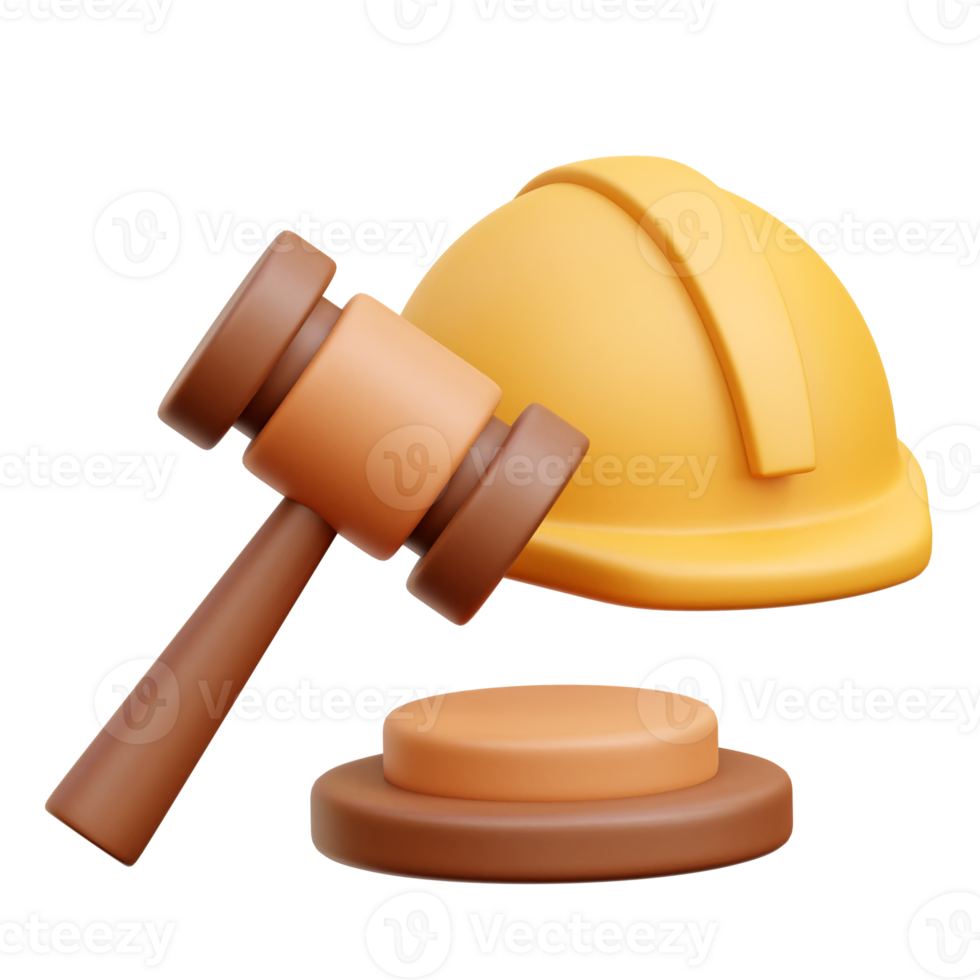 Labour Law 3d Icon Illustrations png