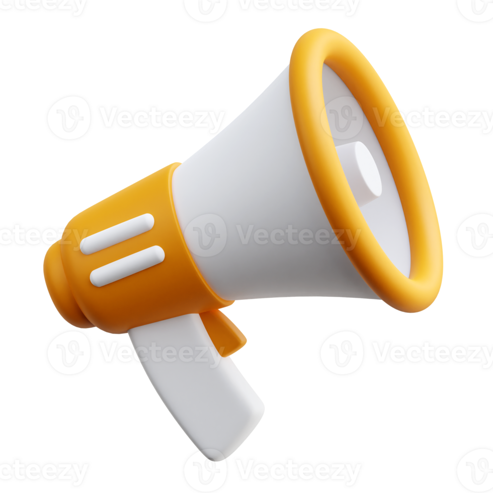 Megaphone 3d Icon Illustrations png