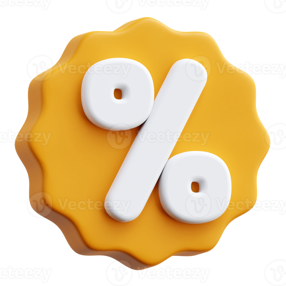 Discount Badge 3d Icon Illustrations 28754411 PNG
