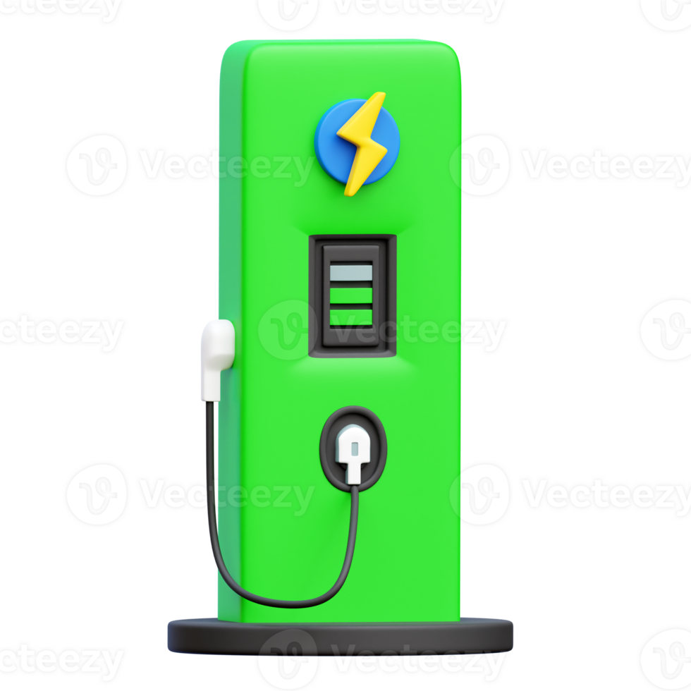 mise en charge station 3d icône des illustrations png