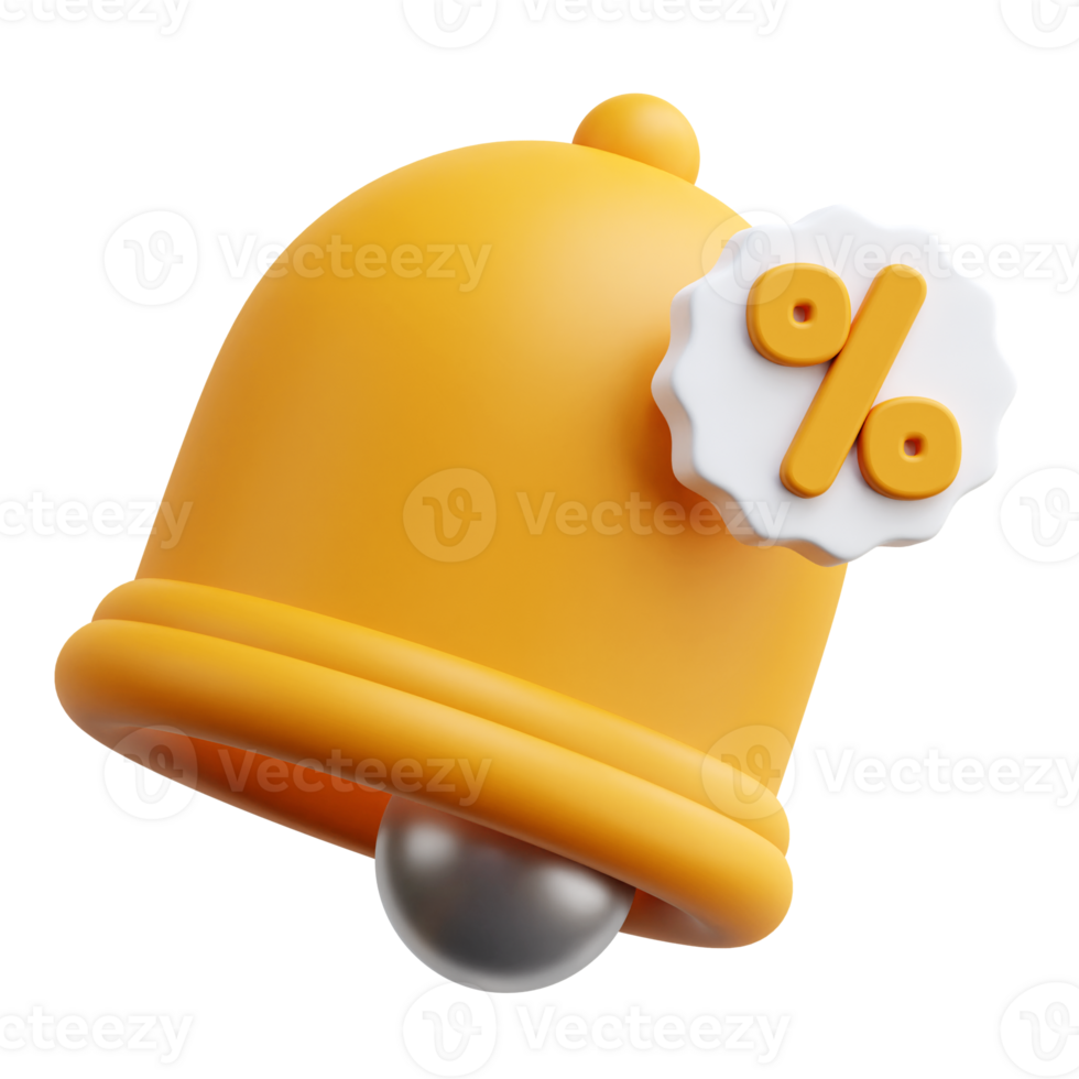 Discount Notification 3d Icon Illustrations png