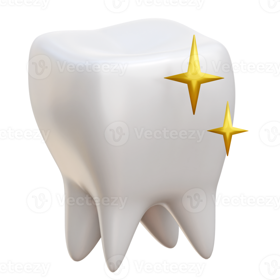 Tooth 3d Icon Illustration png