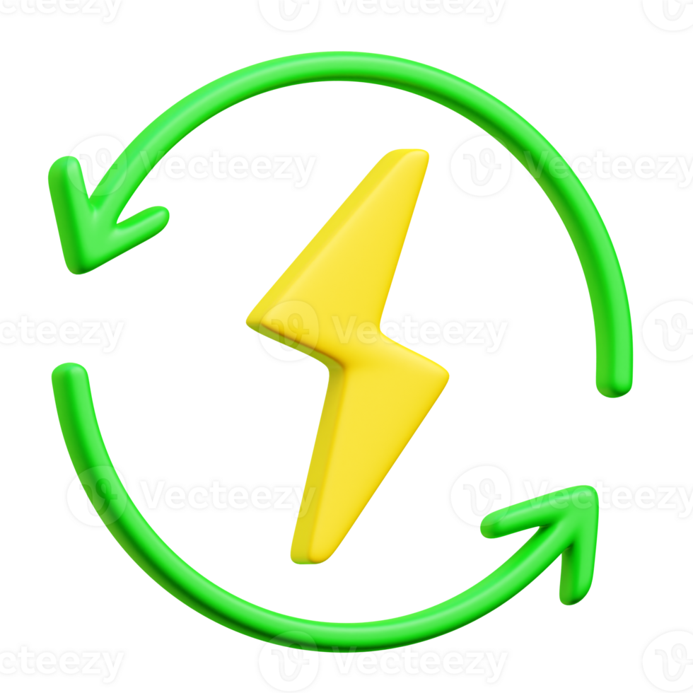 Renewable Energy 3d Icon Illustrations png