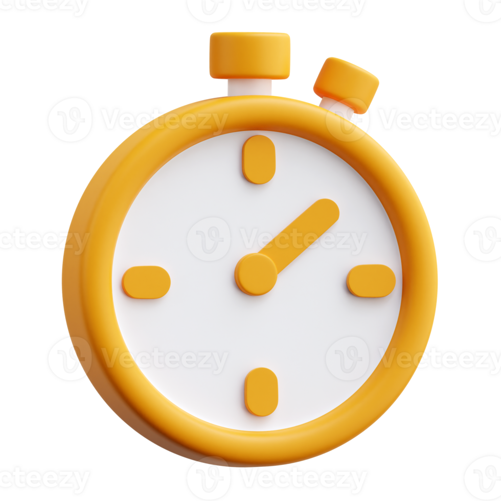 Stopwatch 3d Icon Illustrations png