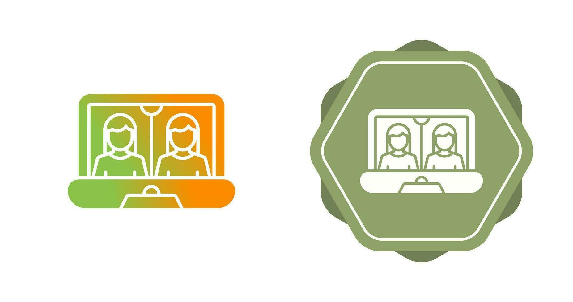 Online Meeting Vector Icon