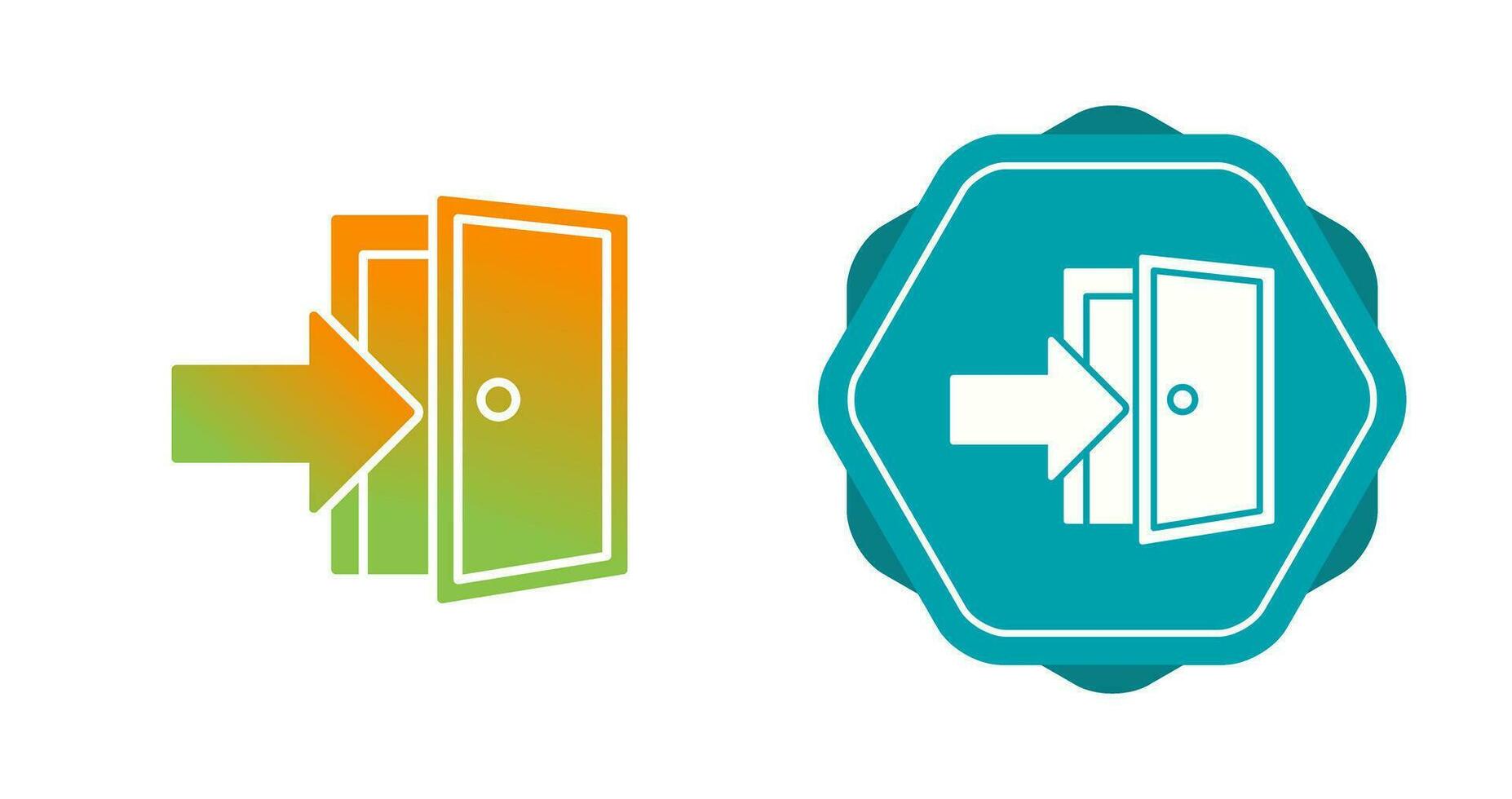 Exit Door Vector Icon