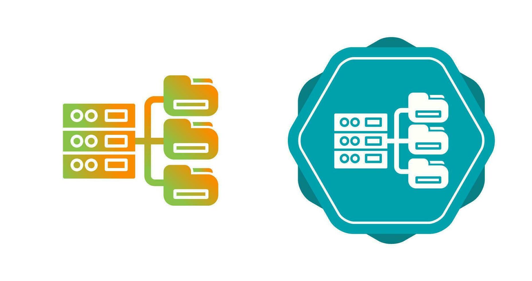 icono de vector de base de datos